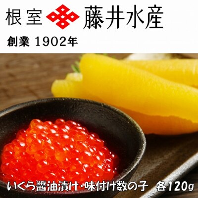 いくら醤油漬け120g×1P、味付け数の子120g×1P G-42009