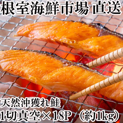 甘汐天然沖獲れ鮭1切×18P(約1kg) A-11132