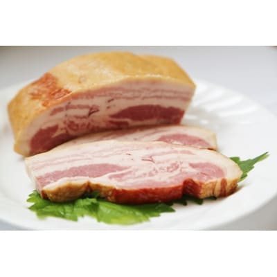 【全国食肉学校】群馬県産冷蔵豚肉を使用した熟成ベーコン(ブロック) 3セット