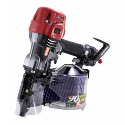 釘打機　高圧コイルネイラ90mm【グレー】