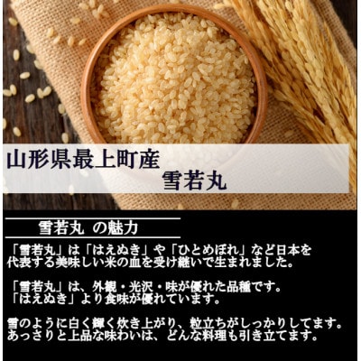 【先行受付】令和5年産 雪若丸　玄米 5kg　山形県産　西塚農場のお米