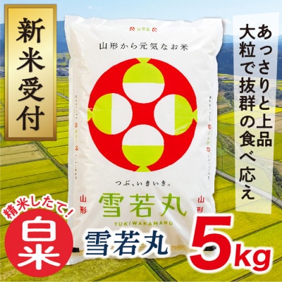 【令和7年産先行受付】山形県産雪若丸5kg(白米)