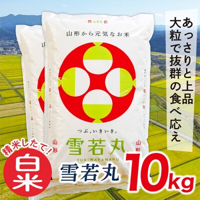 【2025年3月中旬発送】【白米】令和6年産山形県産雪若丸10kg