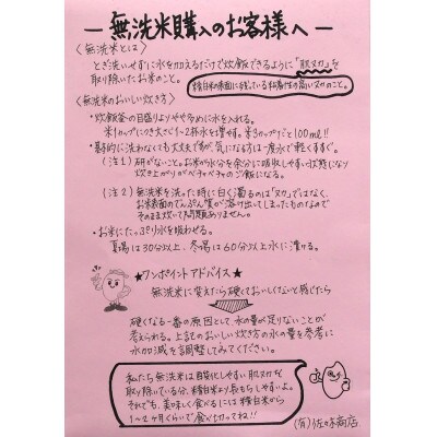 【無洗米】令和6年産山形県産雪若丸20kg