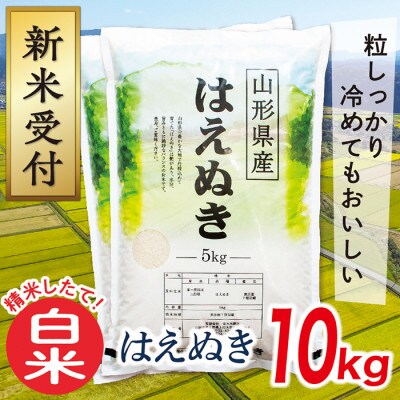 【令和8年産先行受付】山形県産はえぬき10kg(白米)