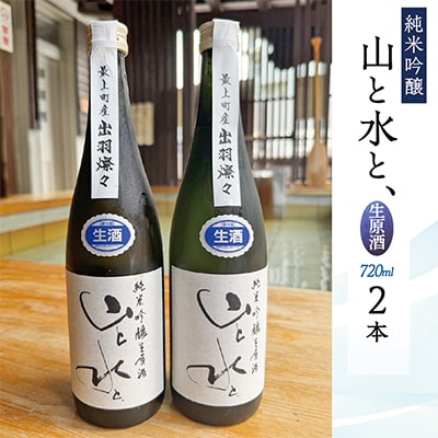 【数量限定】最上町の地酒　純米吟醸「山と水と、」生原酒　2本