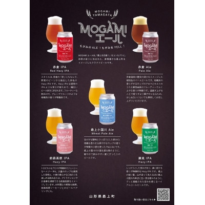 クラフトビール MOGAMIエール 5種+1本の計6本セット