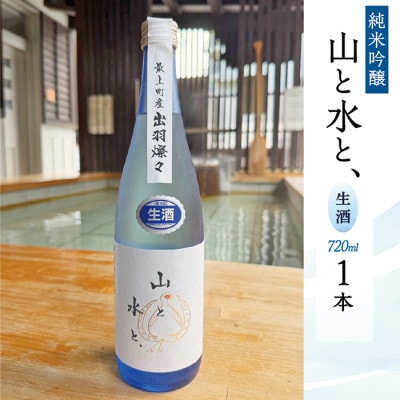 【数量限定】最上町の地酒　純米吟醸「山と水と、」生酒　720ml　1本
