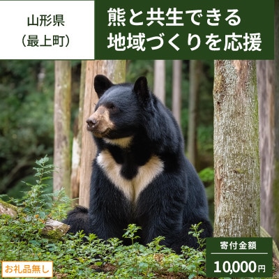 【返礼品なし】熊との共生を目指して～熊による人的被害の防止対策・環境整備へのご支援を～10,000円