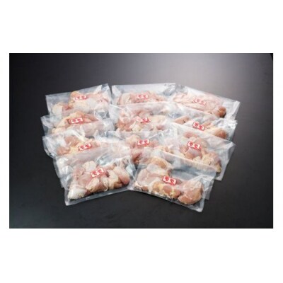氷温(R)熟成　鶏モモ肉の一口カット【合計3,300g】(300g×11P)