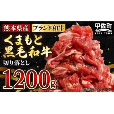 熊本県産黒毛和牛切り落とし【1200g】Y