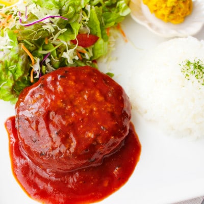 石川県産天然ぶりのハンバーグセット