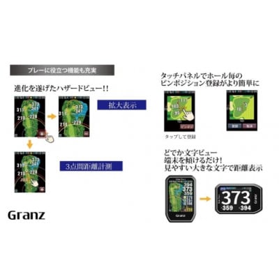 ショットナビ Granz　カラー:ブラック