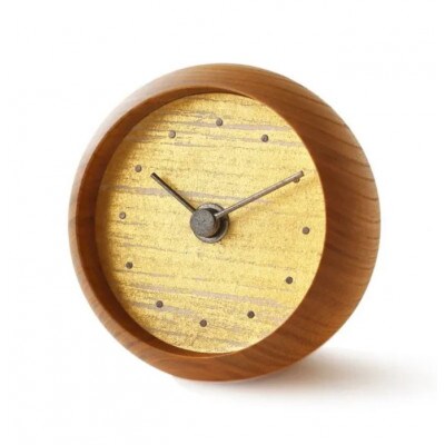 はなもっこの置時計 (摺箔  金　プレーン)