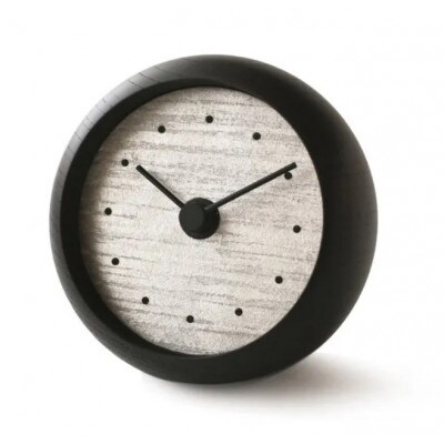 はなもっこの置時計 (摺箔 白金〈プラチナ〉ブラック)