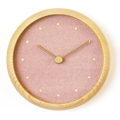 はなもっこ 掛時計 桜鼠(スタンド付き)