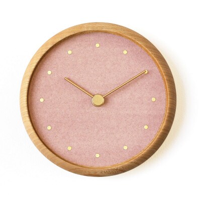 はなもっこ 掛時計 桜鼠(さくらねず) プレーン