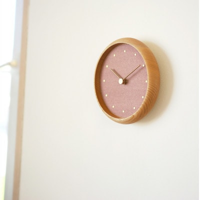 はなもっこ 掛時計 桜鼠(さくらねず) プレーン