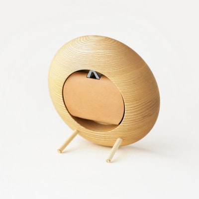 はなもっこ 掛時計 緑瑪瑙 プレーン(スタンド付き)