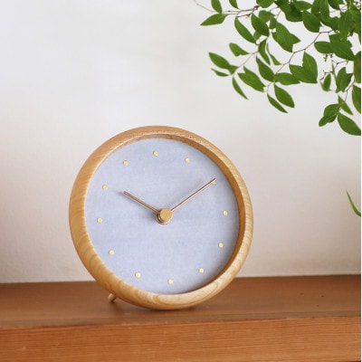 はなもっこ 掛時計 紫雲 プレーン(スタンド付き)