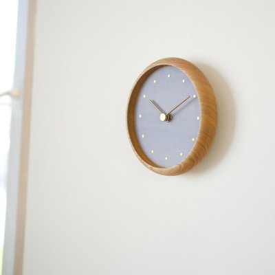 はなもっこ 掛時計 紫雲 プレーン(スタンド付き)