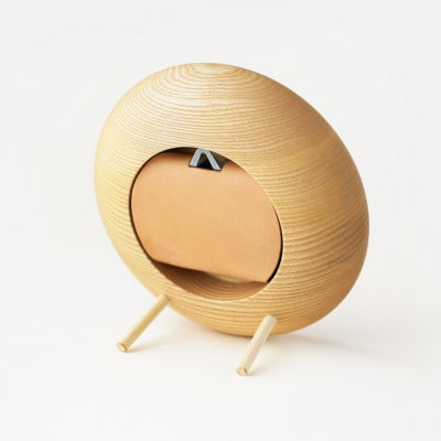 はなもっこ 掛時計 紫雲 プレーン(スタンド付き)