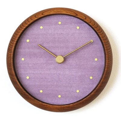 はなもっこ 掛時計 藤紫(スタンド付き)