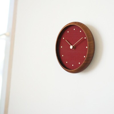 はなもっこ 掛時計 辰砂(しんしゃ) ブラウン