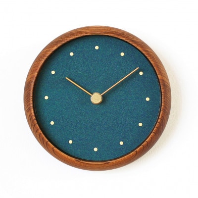 はなもっこ 掛時計 群緑(ぐんろく) ブラウン