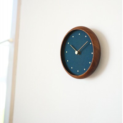 はなもっこ 掛時計 群緑(ぐんろく) ブラウン