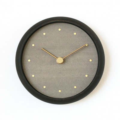 はなもっこ 掛時計 淡墨(うすずみ) ブラック