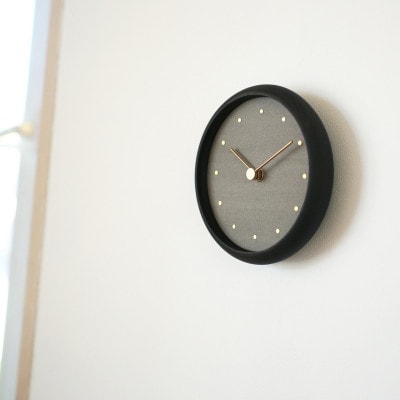 はなもっこ 掛時計 淡墨(うすずみ) ブラック