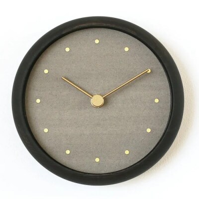 はなもっこ 掛時計 淡墨(スタンド付き)