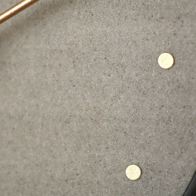 はなもっこ 掛時計 淡墨 ブラック(スタンド付き)