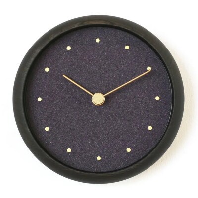 はなもっこ 掛時計 古代紫