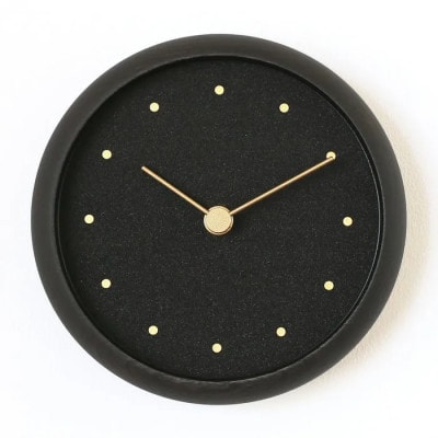 はなもっこ 掛時計 黒