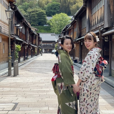 レトロ着物で楽しむ金沢散策計女性1名