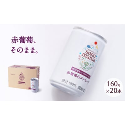 赤葡萄ジュース「sonomama」(160g×20本) [No.5325-0069]