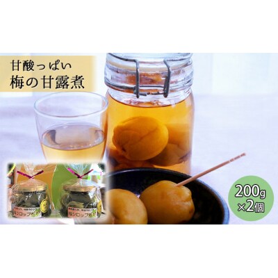 炭酸水・お酒に合う!  甘酸っぱい 梅の甘露煮セット(2個入り) [No.5325-0171]