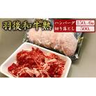 「羽後和牛熟」ハンバーグ150g×6個+切り落とし500g [No.5325-0045]