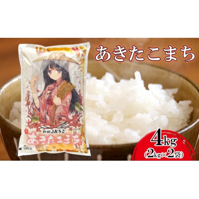 美少女イラスト あきたこまち 2kg×2袋 [No.5325-0196]