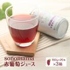 赤葡萄ジュース「sonomama」(160g×20本)×3箱[No.5325-0351]