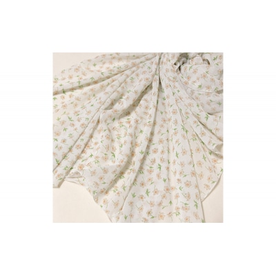 【先行予約】アトリエ小町 スカーフ(renka01) 花柄 白[No.5325-0500]