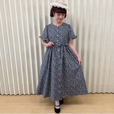 【先行予約】ワンピース(renka ep2) 小花柄・ネイビー[No.5325-0549]