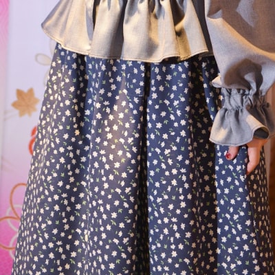 【先行予約】ワンピース(renka ep2) 小花柄・ネイビー[No.5325-0549]