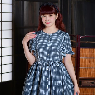 【先行予約】ワンピース(renka ep2) ギンガムチェック・ブラック[No.5325-0550]