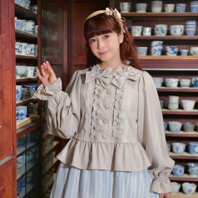 【先行予約】アトリエ小町 クラシカルドールジャケット 無地・ベージュ[No.5325-0552]