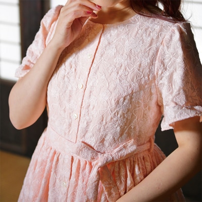 【先行予約】アトリエ小町刺繍ワンピース(renka ep2) ピンク[No.5325-0557]