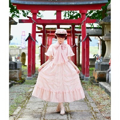 【先行予約】ワンピース(renka1) チェック柄 ピンク Mサイズ[No.5325-0627]