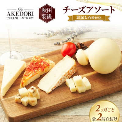 【2ヶ月毎全2回お届け】チーズアソート/お試し6種セット[No.5325-0602]